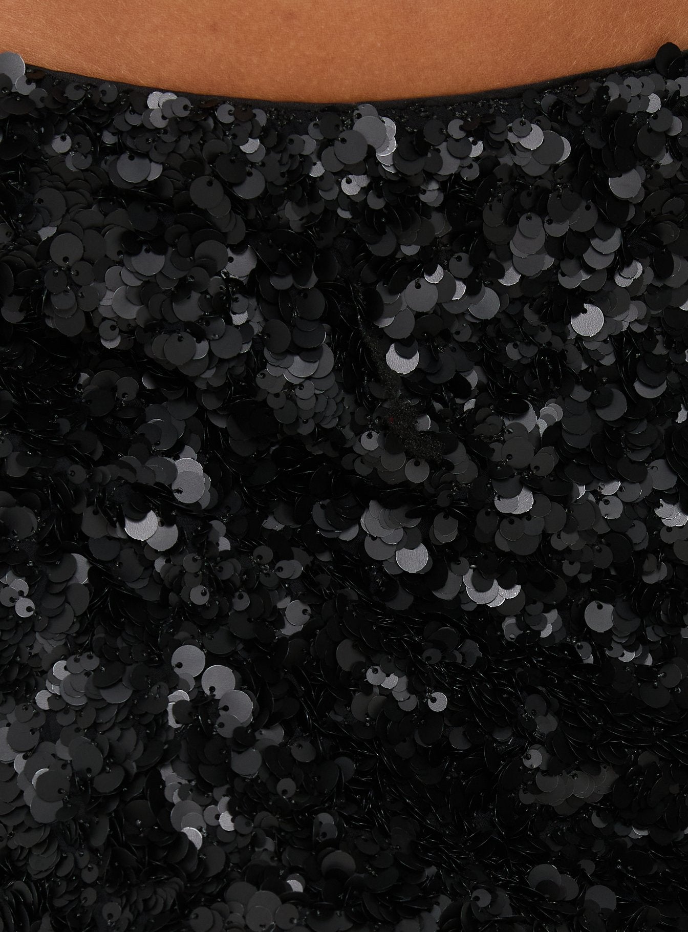 Leslay Sequin Mini Skirt Black